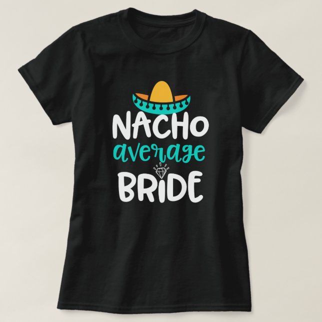 T-shirt Cadeau de la noce des femmes moyennes de jeune (Design devant)