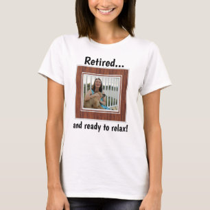 T-shirt Cadeau de la partie de retraite photo personnalis