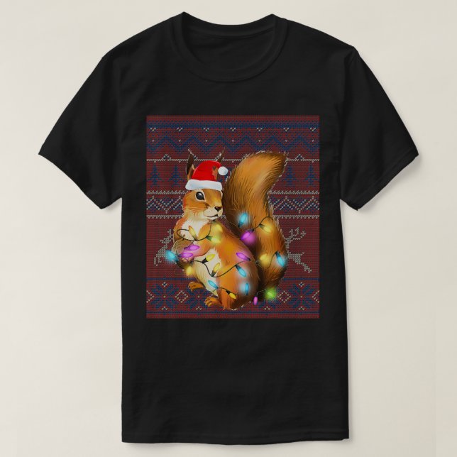 T-shirt Cadeau de l'écureuil (Design devant)