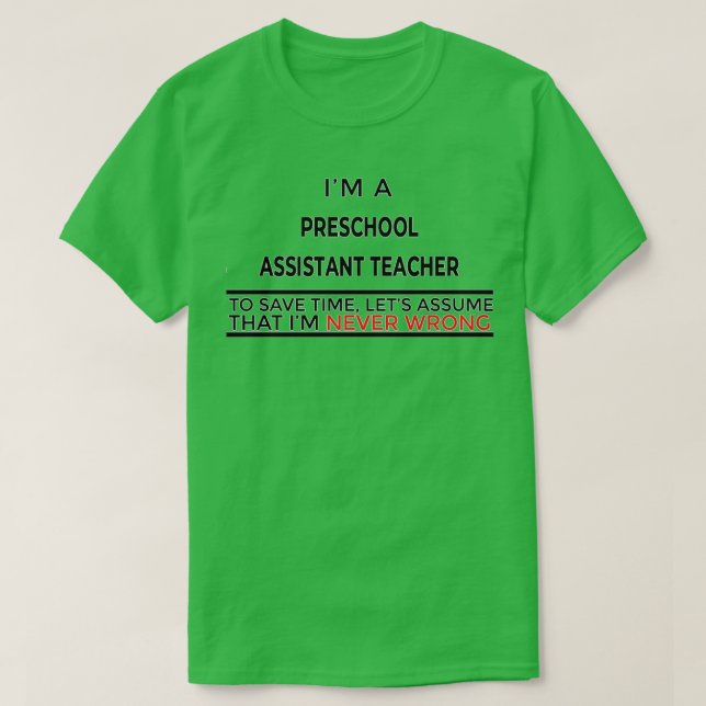 T-shirt Cadeau De L'Enseignant Adjoint Présent Pour Hommes (Design devant)