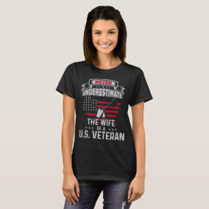 T-shirt Cadeau de l'épouse du vétéran l'épouse d'un