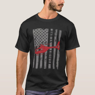 T-shirt Cadeau de l'infirmière de bord du drapeau américai
