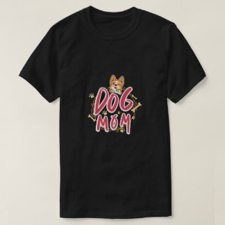 T-shirt Cadeau de maman de chien, poing levé et patte, mai