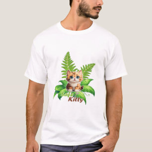 T-shirt Cadeau de Maman Plante Sûre pour Chat Fougère de B
