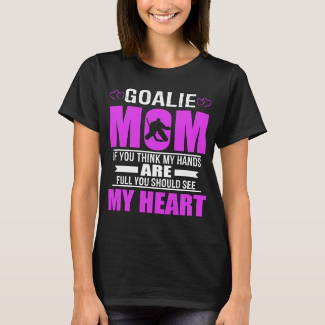 T-shirt Cadeau de mères de maman de gardien de but (Devant)