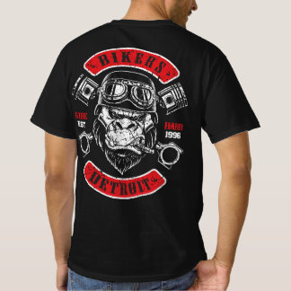 T-shirt Cadeau de moto chopper gorille de Détroit pour mot