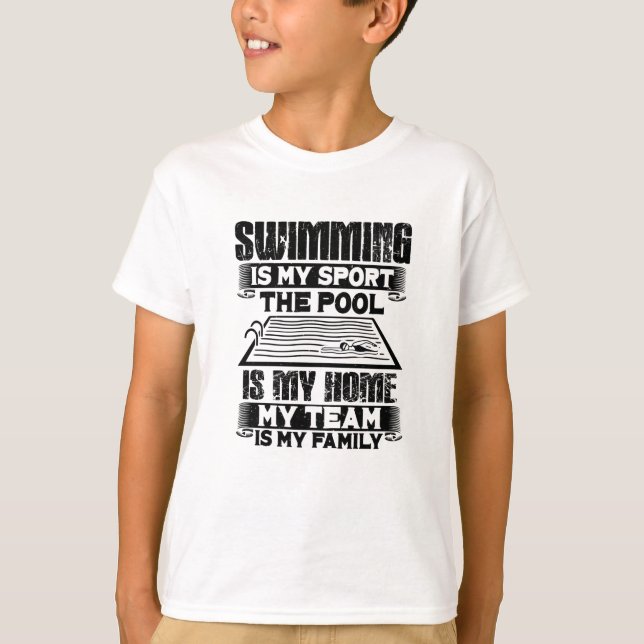 T-shirt Cadeau de natation (Devant)