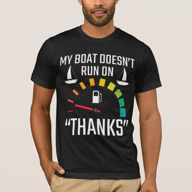 T-shirt Cadeau de navigation sarcastique Funny Pontoon Bat (Devant)