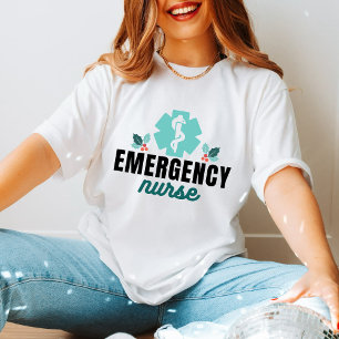 T-shirt Cadeau de Noël à l'infirmière d'urgence pour les s