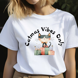 T-shirt cadeau de Noël de maman de chat ironique