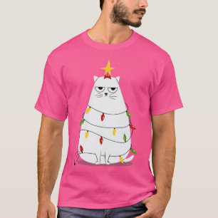 T-shirt Cadeau de Noël Grumé Chat Jour d'Halloween Thanksg
