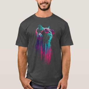 T-shirt Cadeau de nouveauté musicale hommes femmes chat dr