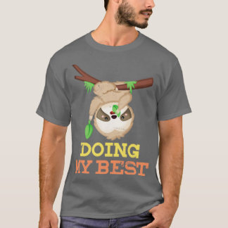 T-shirt Cadeau de paresseux d'animal paresseux drôle