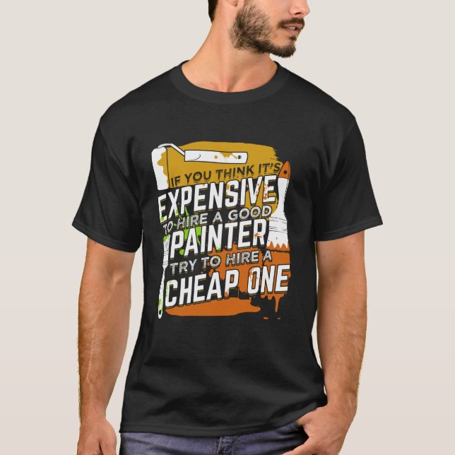 T-shirt Cadeau de peinture commercial (Devant)