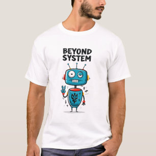 T-shirt Cadeau de personnage d'alien robot drôle Beyond Sy