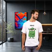 Cadeau de personnage de monstre vert grincheux drô