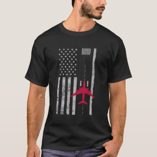 T-shirt Cadeau de pilote d'avion de la piste de l'aéroport
