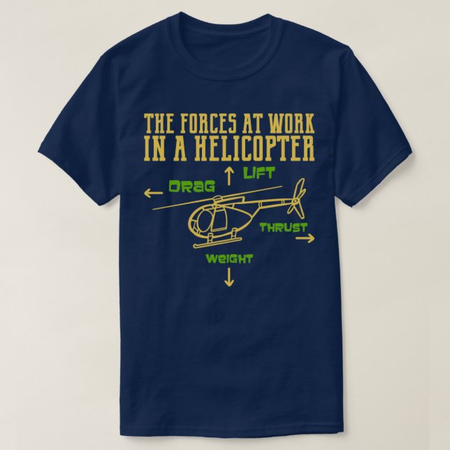 T-shirt Cadeau de pilote d'hélicoptère  (Design devant)