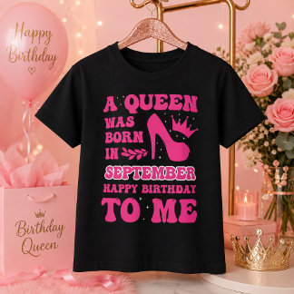 T-shirt Cadeau de princesse rose Reine pour anniversaire e