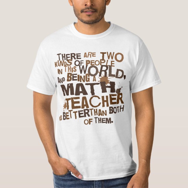 T-shirt Cadeau de professeur de maths (Devant)