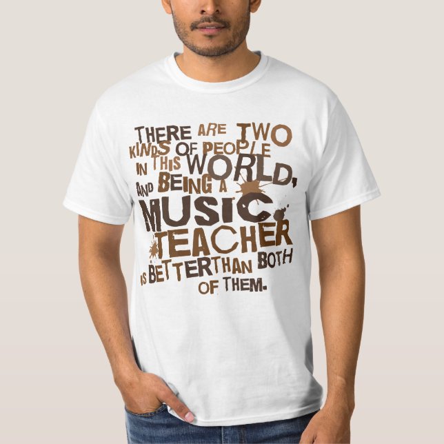 T-shirt Cadeau de professeur de musique (Devant)