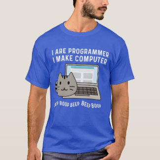 T-shirt Cadeau de professeur d'informatique Beep Beep Boop