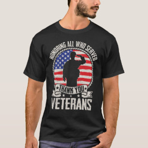 T-shirt Cadeau de remerciement aux vétérans en l'honneur d