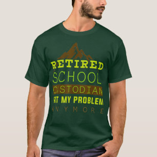 T-shirt Cadeau de retraite du gardien de l'école à la retr