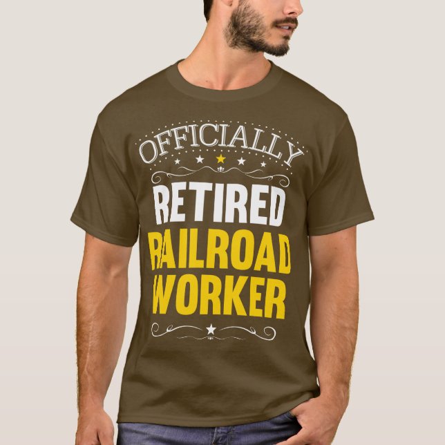 T-shirt Cadeau de retraite pour les travailleurs ferroviai (Devant)