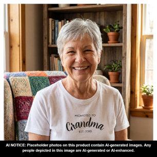 T-shirt Cadeau de révélation de grossesse pour grand-mère,