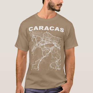 T-shirt Cadeau de rue de la ville de Caracas Venezuela Sou