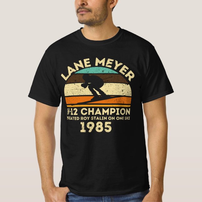 T-SHIRT CADEAU DE SKI DU CHAMPION LANE MEYER K-12 (Devant)