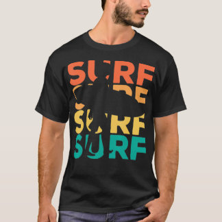 T-shirt Cadeau De Surf Vintage Rétro Pour Les Surfeurs