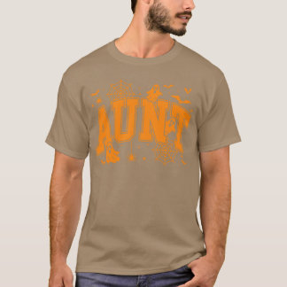 T-shirt Cadeau de tante Halloween effrayant avec citrouill