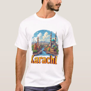 T-shirt Cadeau de ville de Karachi Pakistan pour les voyag