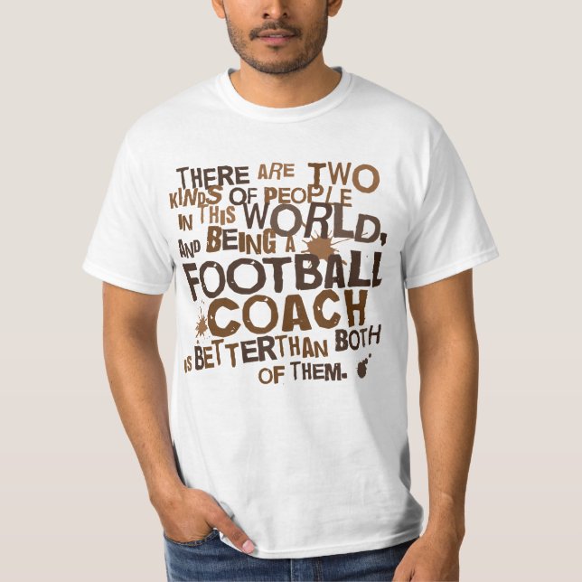 T-shirt Cadeau d'entraîneur de football américain (Devant)