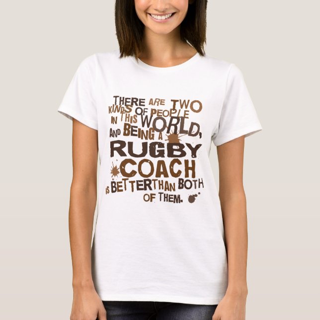T-shirt Cadeau d'entraîneur de rugby (Devant)