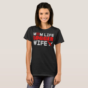 T-shirt Cadeau d'épouse d'enregistreur de la vie de maman