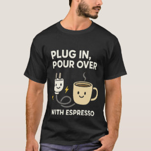 T-shirt Cadeau d'expresso pour ingénieur électricien pour