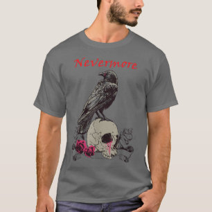 T-shirt Cadeau d'Halloween Edgar Allan Poe Nevermore 3603
