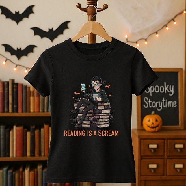 T-shirt Cadeau d'Halloween mignon pour les bibliothécaires (Créateur téléchargé)