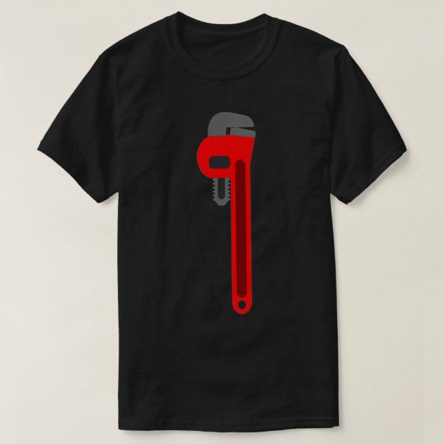 T-shirt Cadeau d'outil de plomberie, tuyauterie de tuyaute (Design devant)