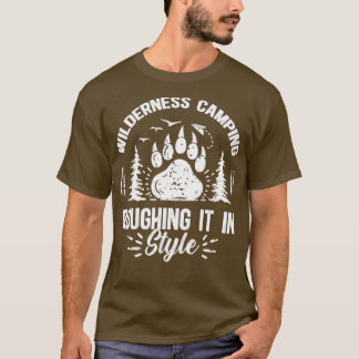 T-shirt Cadeau drôle de camping randonnée amateur de campi