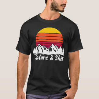 T-shirt Cadeau drôle de camping randonnée pour femmes Rétr