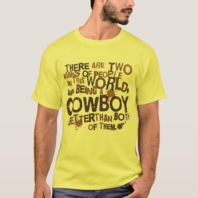 T-shirt Cadeau (drôle) de cowboy (Devant)