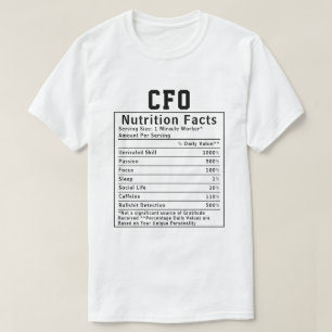 T-shirt Cadeau drôle de faits nutritionnels pour directeur