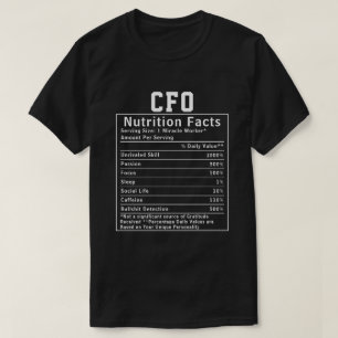 T-shirt Cadeau drôle de faits nutritionnels pour directeur