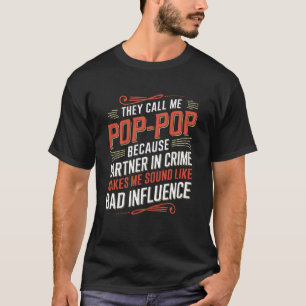 T-shirt Cadeau drôle de grand-père pour partenaire de crim