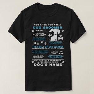 T-shirt Cadeau drôle de nouveauté pour le Groomer de chien