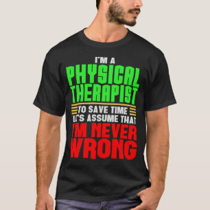 T-shirt Cadeau drôle de physiothérapie de conception de